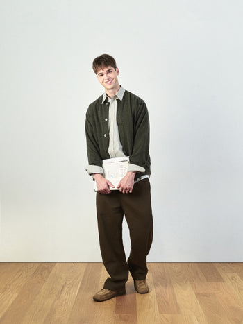 Light Wholegarments Cardigan (Deep Khaki)
