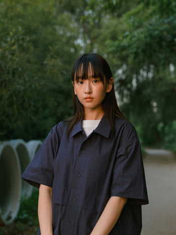 City Summer Light Half Shirts (Navy)