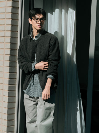 Light Wholegarments Cardigan (Navy)