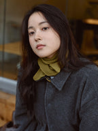 Two-tone Strap Fleece Jacket (Charcoal)
