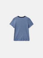 Classic Stripe Tee (Light Blue)