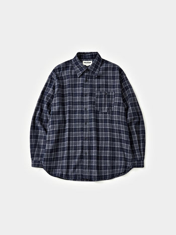 Soft Flannel Shirts (Check Navy)