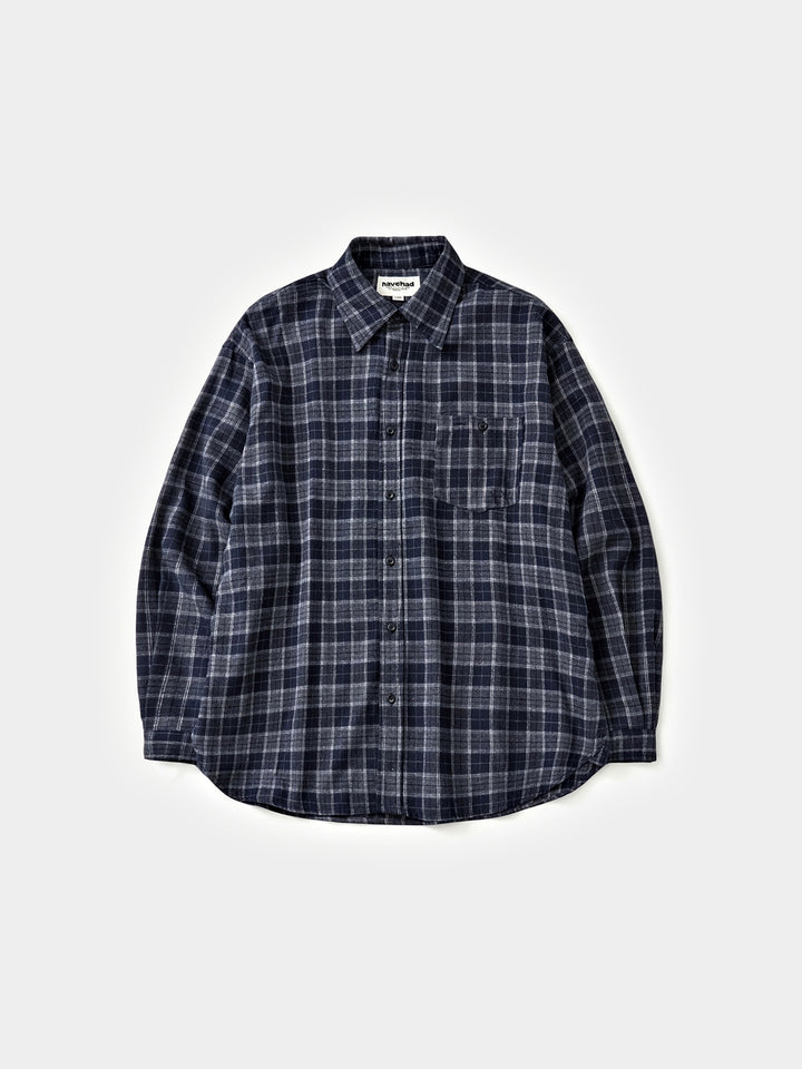 Soft Flannel Shirts (Check Navy)