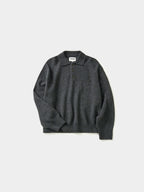 Shaggy Dog Collar Knit (Charcoal)