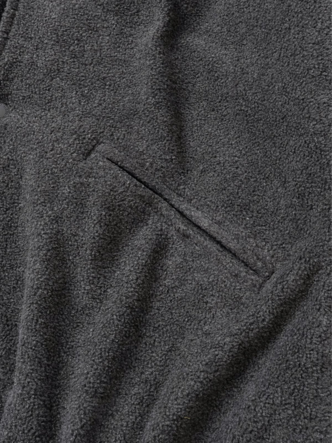 Two-tone Strap Fleece Jacket (Charcoal)