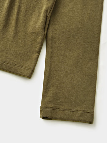 Essential Mock Neck Tee (Khaki)