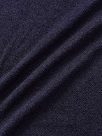 Essential Mock Neck Tee (Navy)