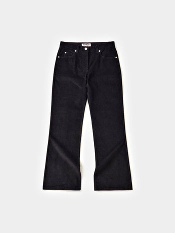 Flare Corduroy Pants (Black)