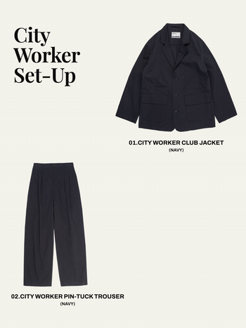 City Worker Club Set-up (Navy) — set overview