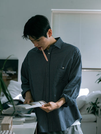 Daily Classic Check Shirts (Check Navy)
