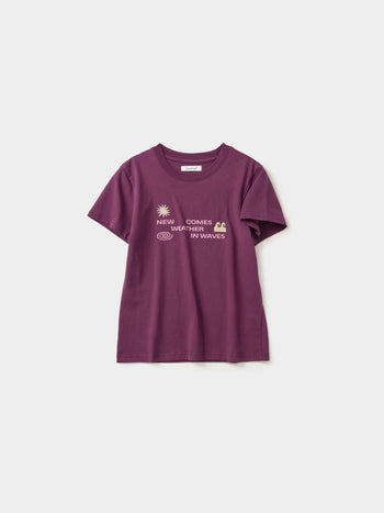 Weather in Waves Tee (Merlot)