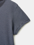 Classic Stripe Tee (Charcoal)