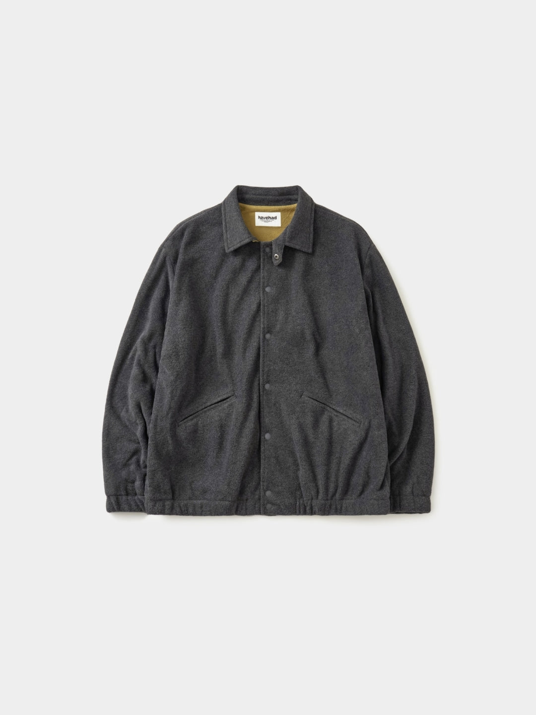 Two-tone Strap Fleece Jacket (Charcoal)