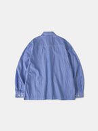 Field Pocket Shirt Jacket (Stripe Blue)
