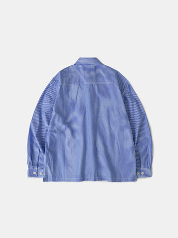 Field Pocket Shirt Jacket (Stripe Blue)