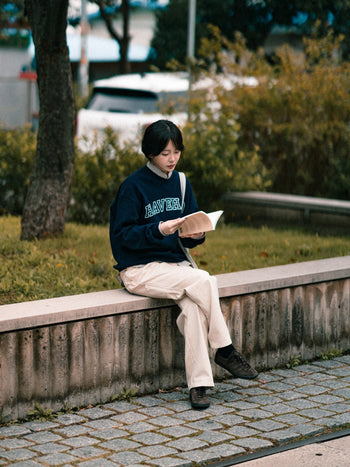 Classic Slab Logo Sweatshirts (Melange Gray)