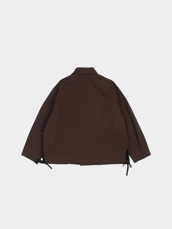 Washed Pocket Utility Jacket (Brown)