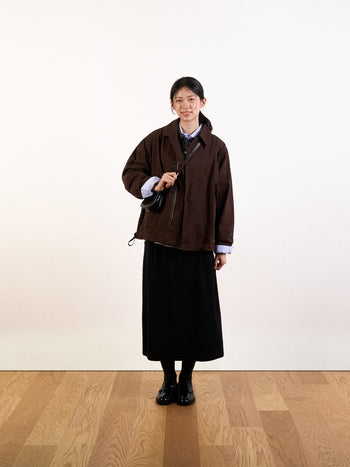 Washed Pocket Utility Jacket (Brown)