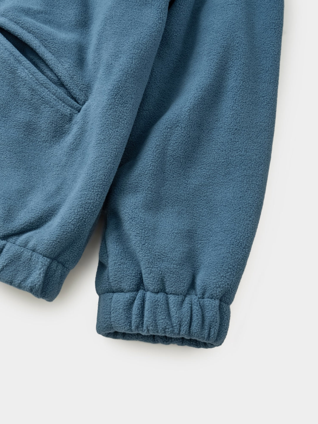 Two-tone Strap Fleece Jacket (Blue)