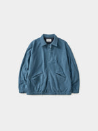 Two-tone Strap Fleece Jacket (Blue)