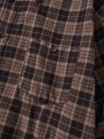 Soft Flannel Shirts (Check Brown)