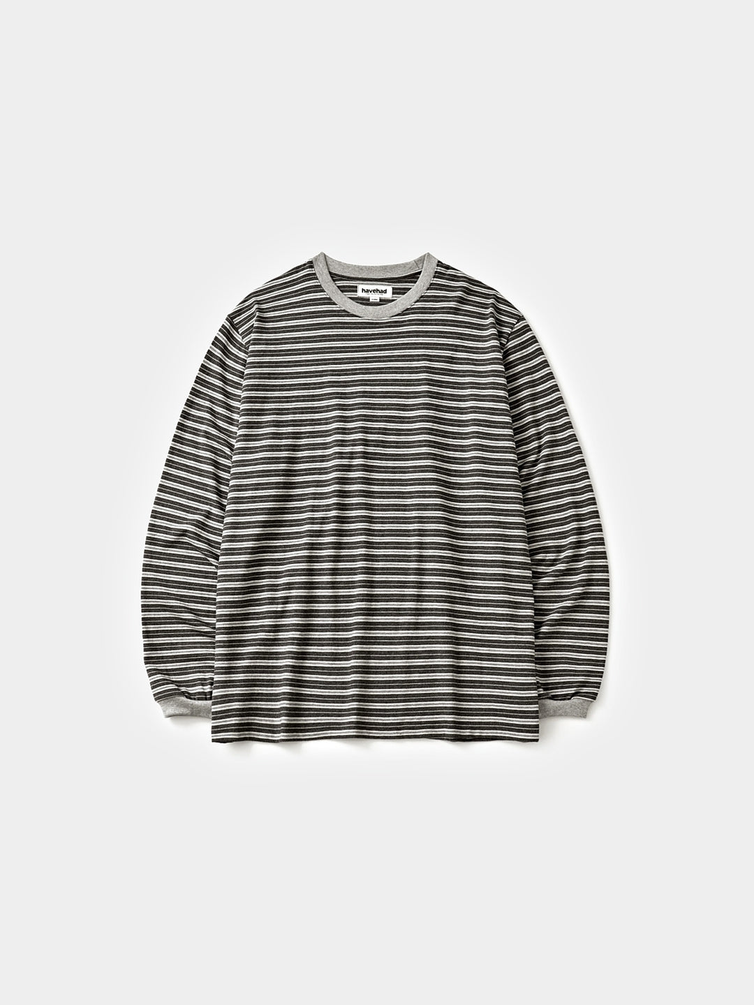 Stripe Long Sleeve Tee (Stripe Charcoal)