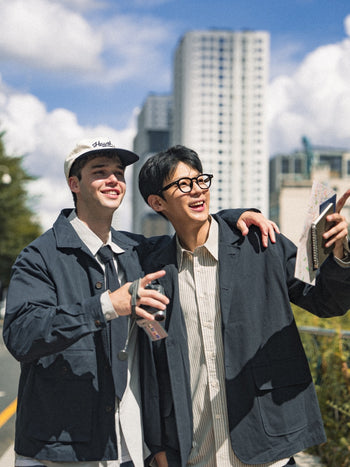 City Worker French Jacket (Khaki Gray)