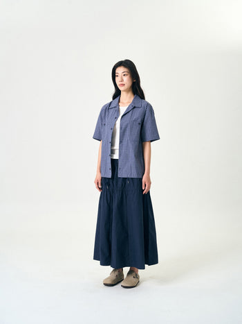 Light String Tiered Skirt (Navy)
