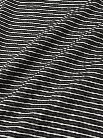 Double Stripe String Tee (Black)