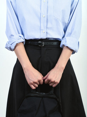 (W)Relaxed Flare Chino Skirt (Ecru)