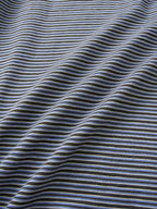 Relaxed Half Stripe String Tee (Stripe Charcoal)