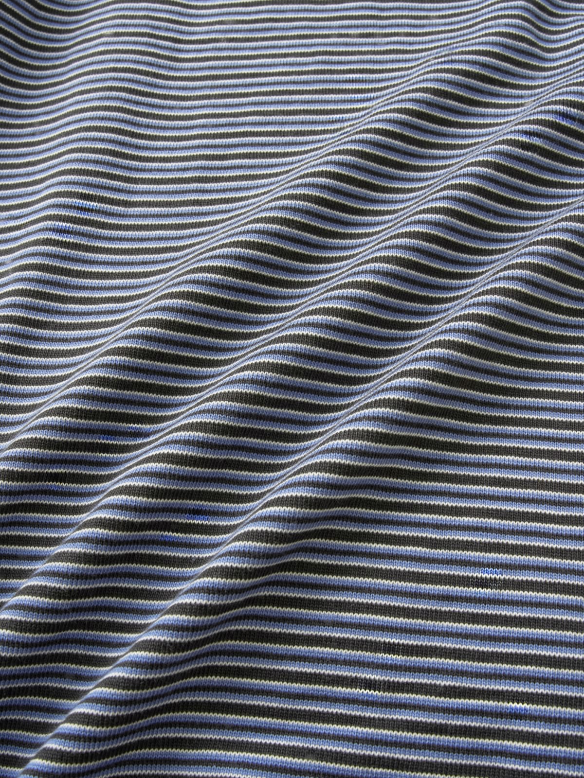 Relaxed Half Stripe String Tee (Stripe Charcoal)
