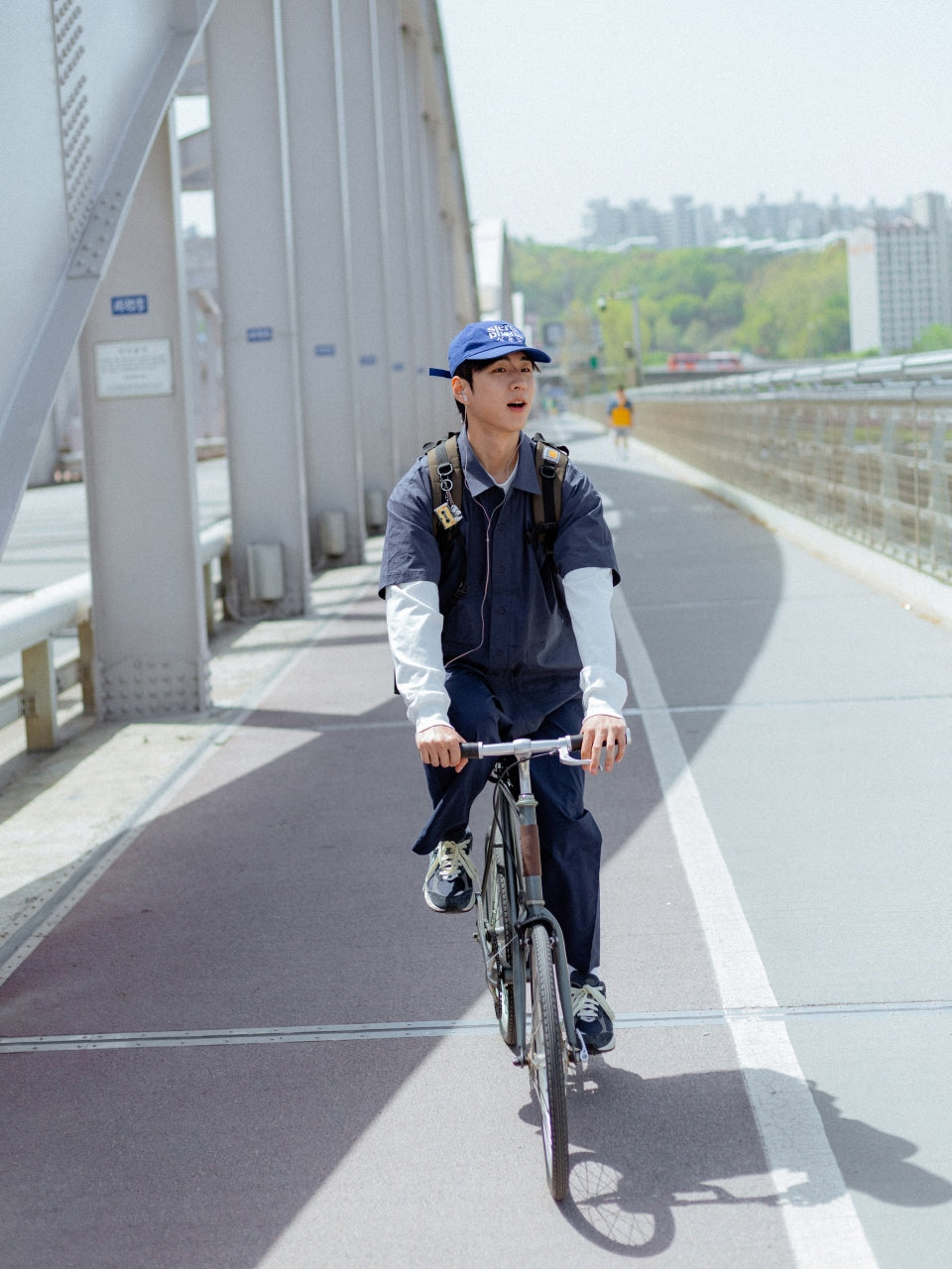 City Summer Light Banding Pants (Navy)