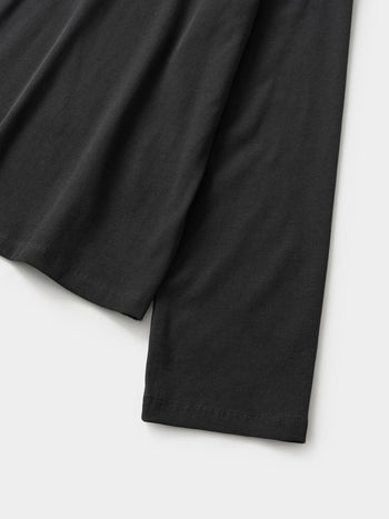 Henley Neck Long Sleeve T-Shirt (Charcoal)