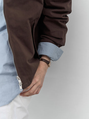 Glen Cotton Drizzler Jacket (Brown)