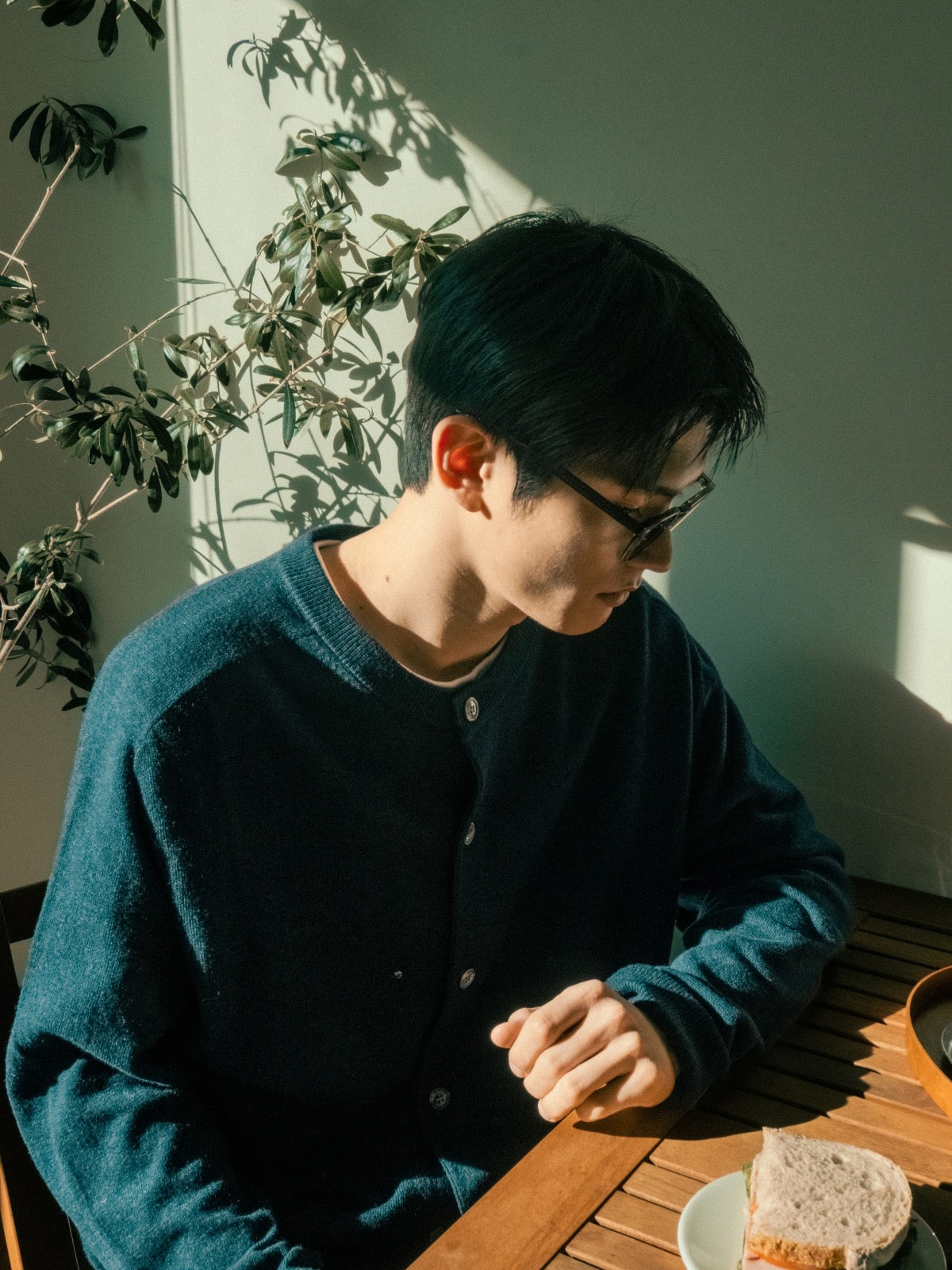 Light Wholegarments Cardigan (Gray)