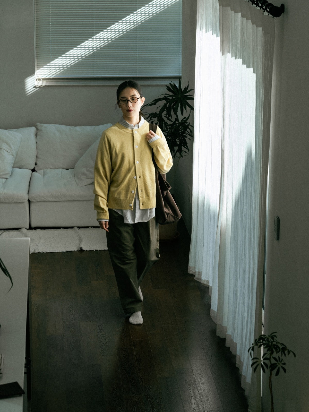 Light Wholegarments Cardigan (Gray)