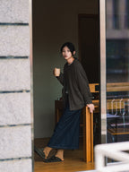 Daily Fine Wool Cardigan (Navy)