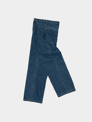 Daily Pin-tuck Denim Pants - Denim Blue | A2 (L)