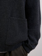 Daily Fine Wool Cardigan (Navy)