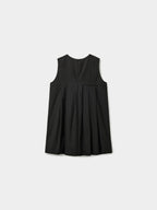 Pleats Sleeveless Top (Black)