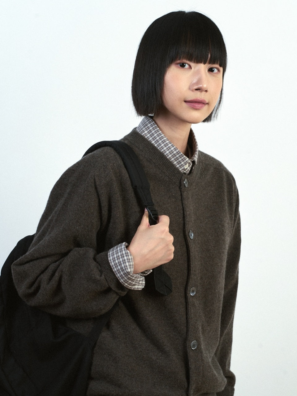 Light Wholegarments Cardigan (Deep Khaki)