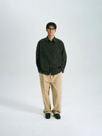 Classic Check Western Shirts (Olive Green)