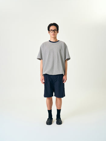 Relaxed Half Stripe String Tee (Stripe Navy)