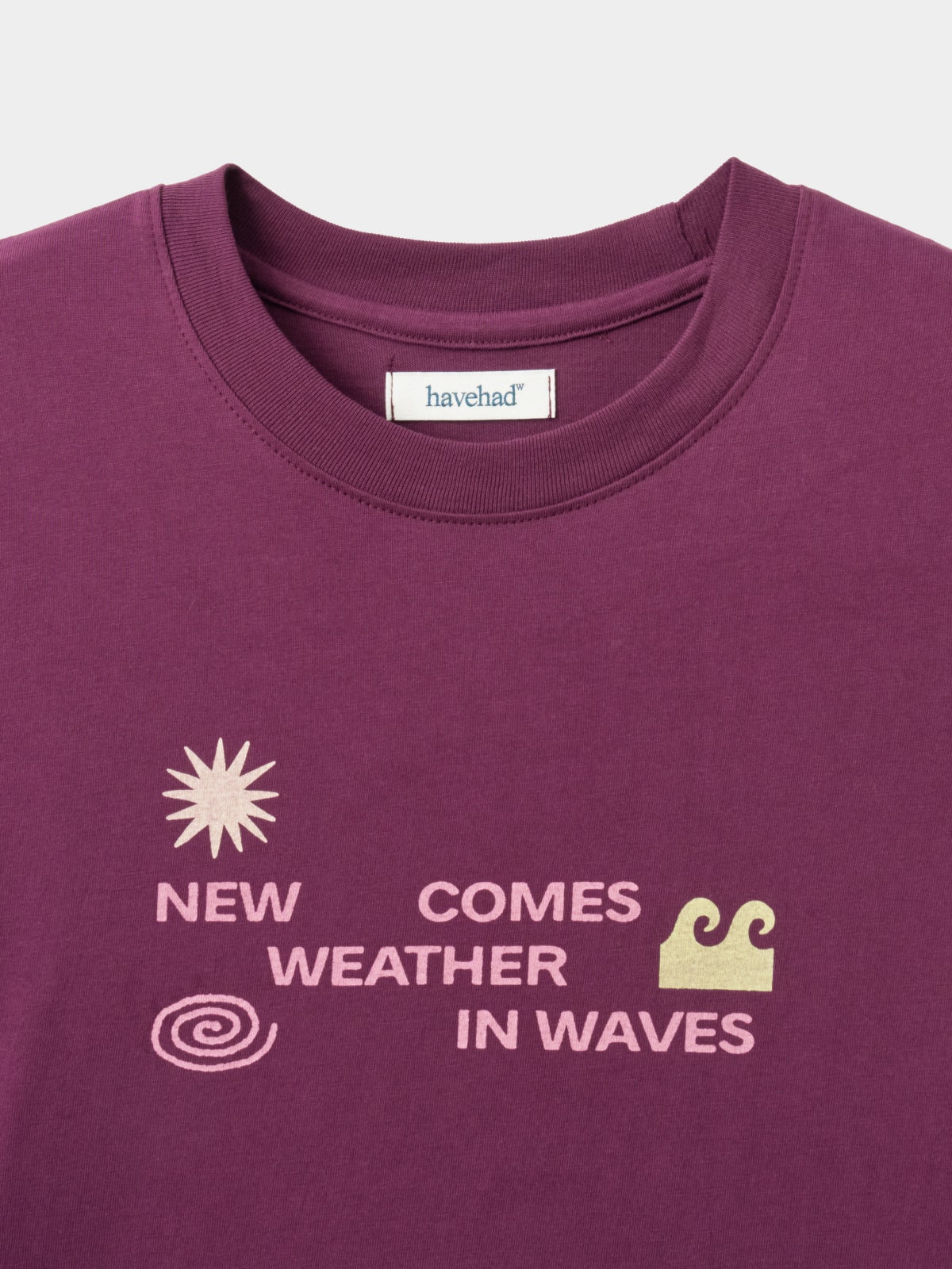 Weather in Waves Tee (Merlot)
