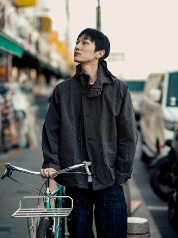 City Commuter Check Wind Jacket (Check Black)
