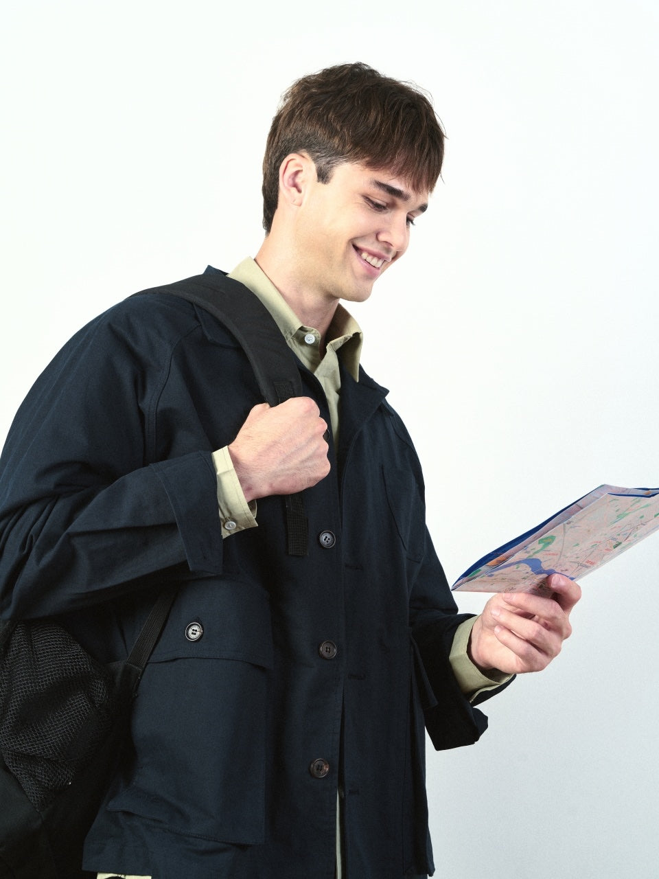 City Worker French Jacket (Khaki Gray)