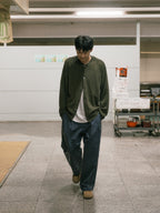 Light Wholegarments Cardigan (Deep Khaki)