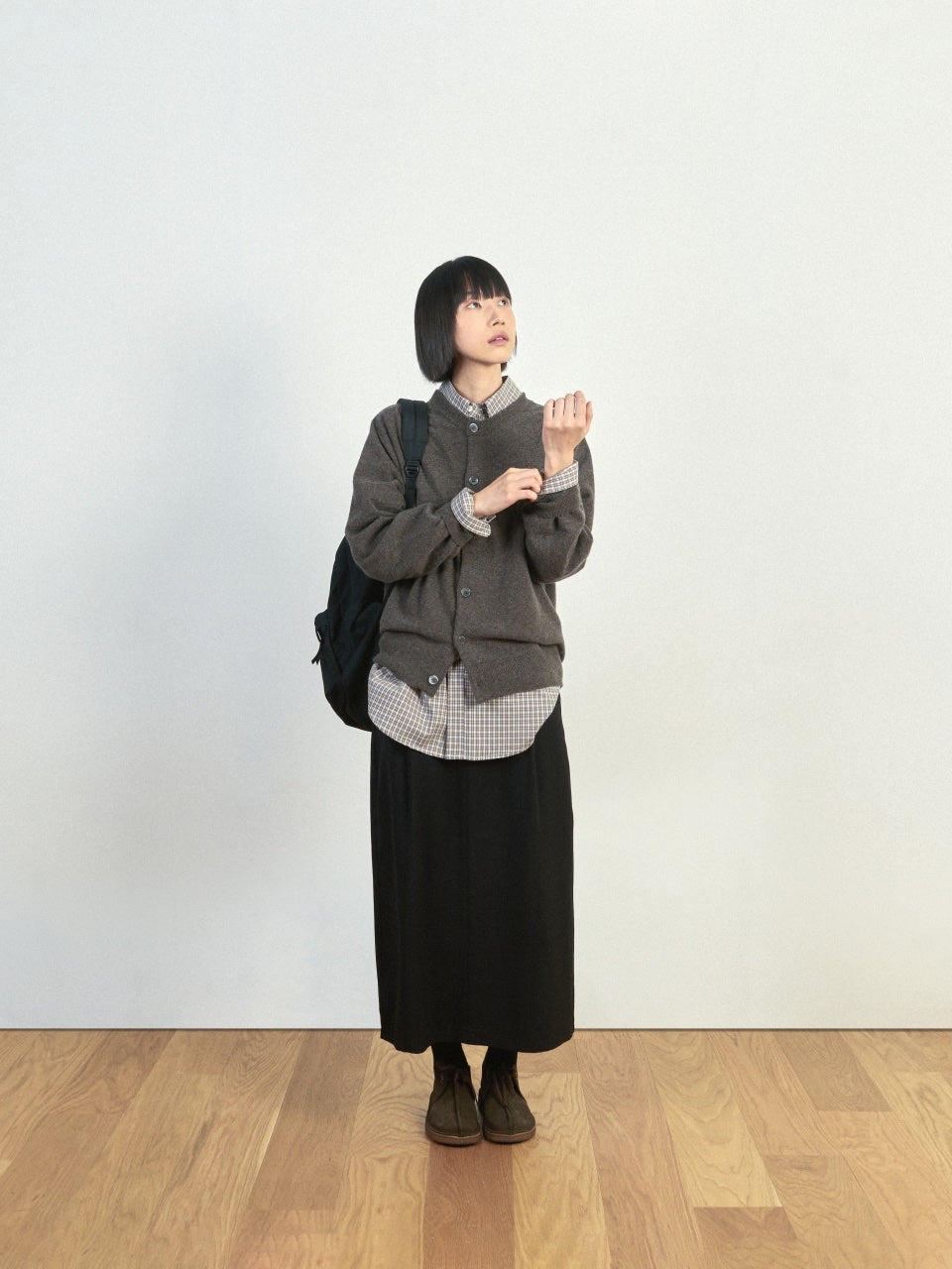 Light Wholegarments Cardigan (Deep Khaki)