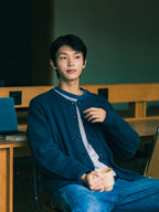 Daily Fine Wool Cardigan (Charcoal)